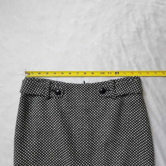 Banana Republic Tweed Skirt - Black & White - Size 4 - Picture 3 of 8